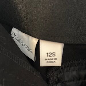 Kim Rogers Black Pants - Size 12S